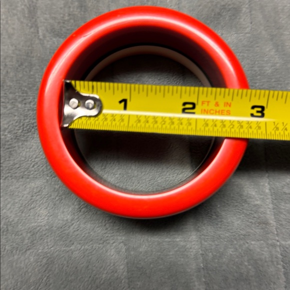 Vintage Plastic Bangle Bracelet, Multicolor, Striped, Abstract, Retro, Boho - Picture 11 of 11